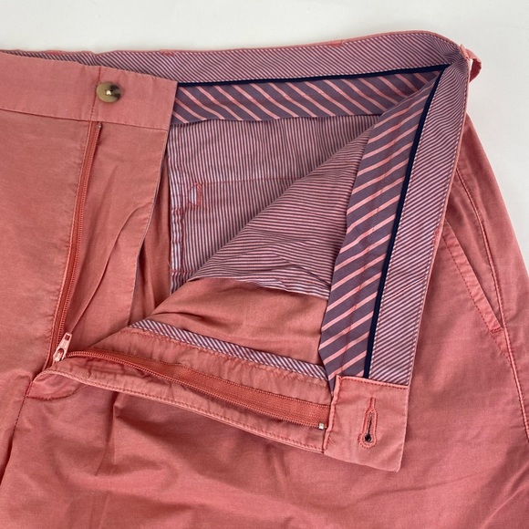 NWT Peter Millar Seaside Golf Shorts Light Cotton Blend Salmon Size 38 $115 - Picture 9 of 9